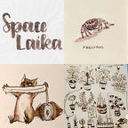 Colorverse Fountain Pen Ink | Spaceward Series | Space Laika | Dark Brown | 65ml & 15ml | 2 Bottle Set