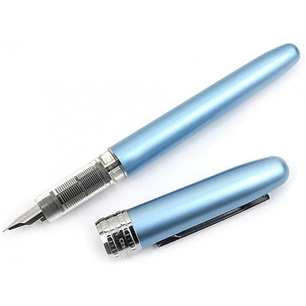 Platinum | Fountain Pen | Plaisir | Fine Nib | Frosty Blue Barrel