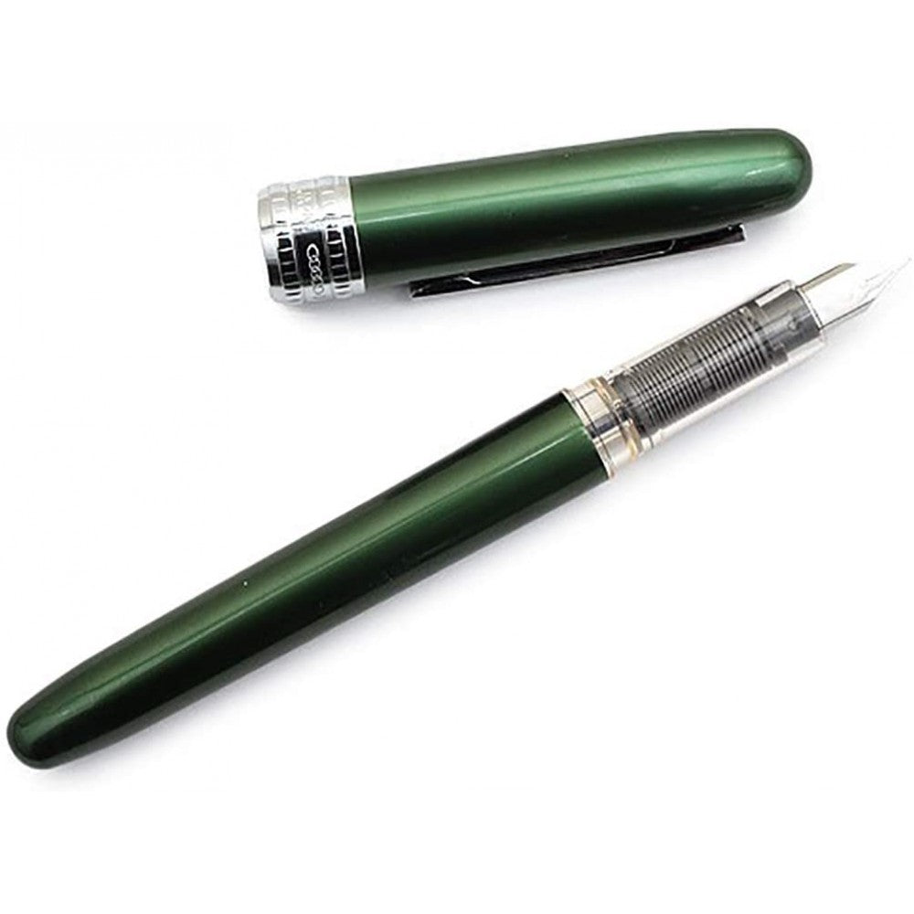 Platinum | Plaisir | Fountain Pen | Green Barrel | SS Fine Nib