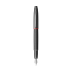 Scrikss Noble 35 Medium Nib Fountain Pen with black and red design on a white background