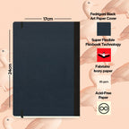 Flexbook | Plain | Large B5 Size Notebook | Black | Flex Global