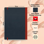 Flexbook | Plain | Large B5 Size Notebook | Red | Flex Global