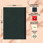 Flexbook | Blank | Large A4 Size Sketchbook | Black | Flex Global Sketchbook