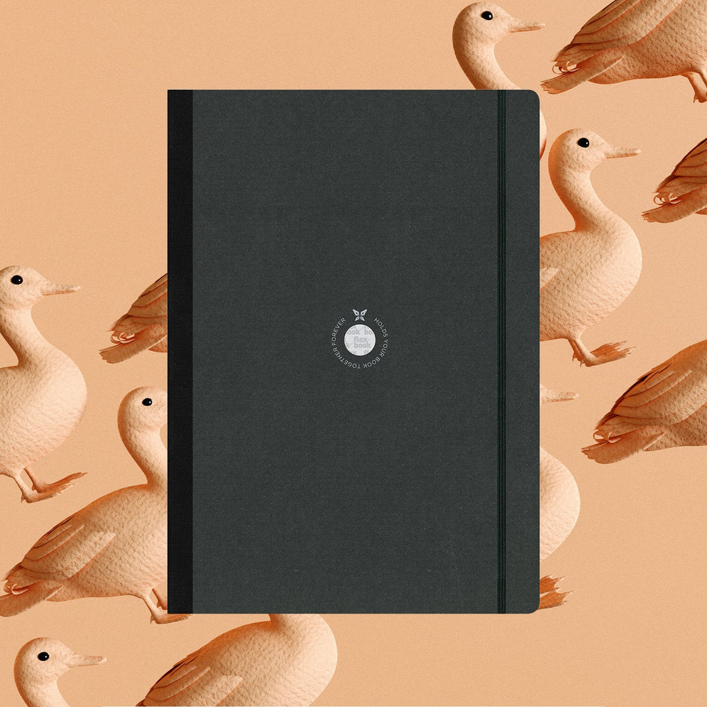 Flexbook | Blank | Large A4 Size Sketchbook | Black | Flex Global Sketchbook