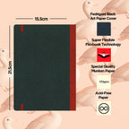 Flexbook | Blank | Medium A5 Size Sketchbook | Red | Flex Global Sketchbook