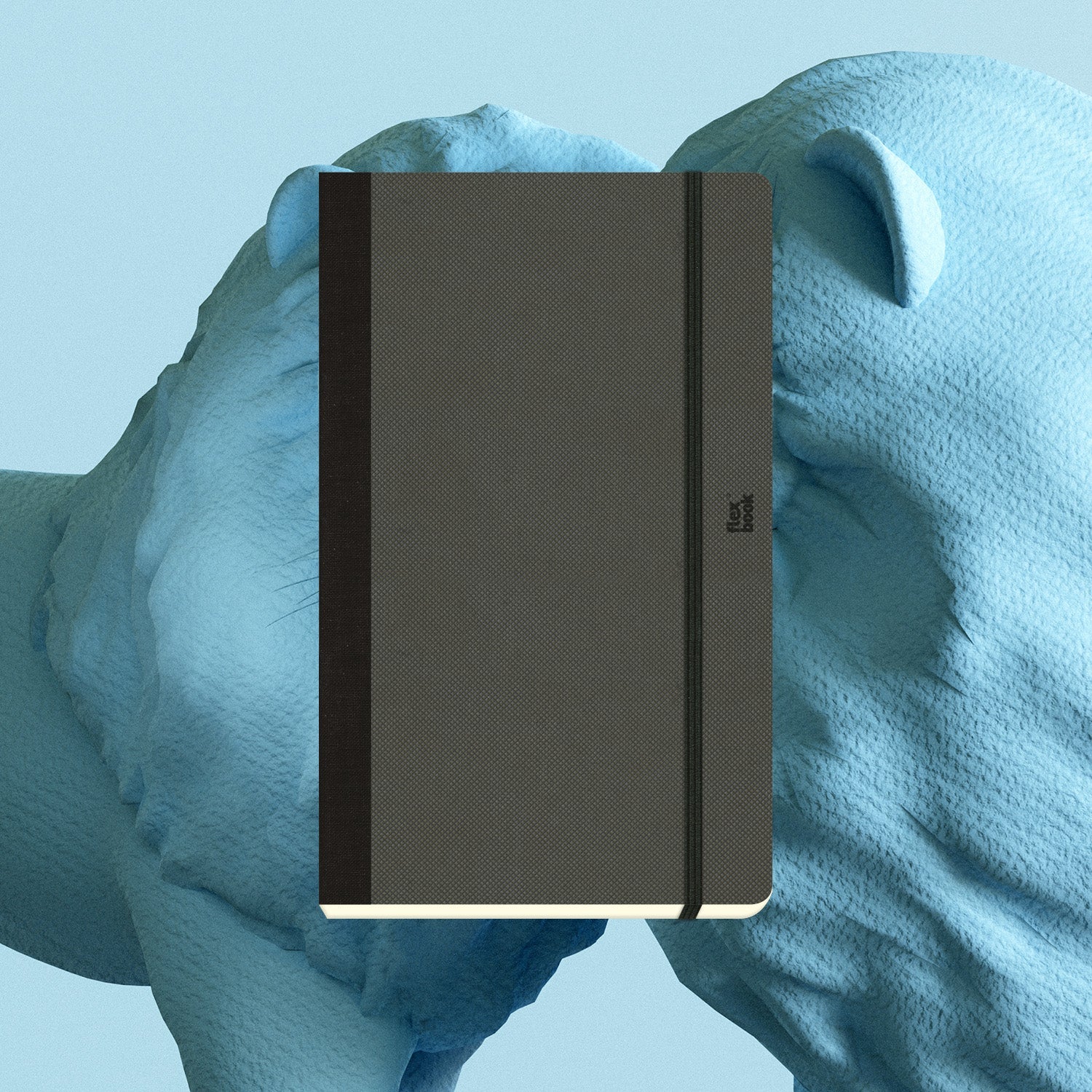 Flexbook | Ruled | Medium A5 Size Notebook | Off Black | Adventure Series