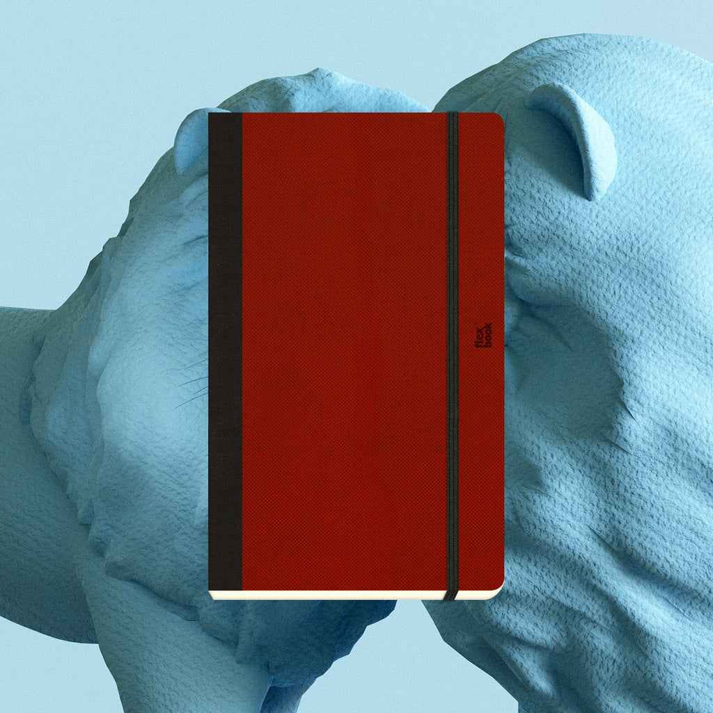 Flexbook | Ruled | Medium A5 Size Notebook | Red | Adventure Series