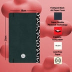 Flexbook | Ruled | Medium A5 Size Notebook | Black | Visions 'All Angles' Spine