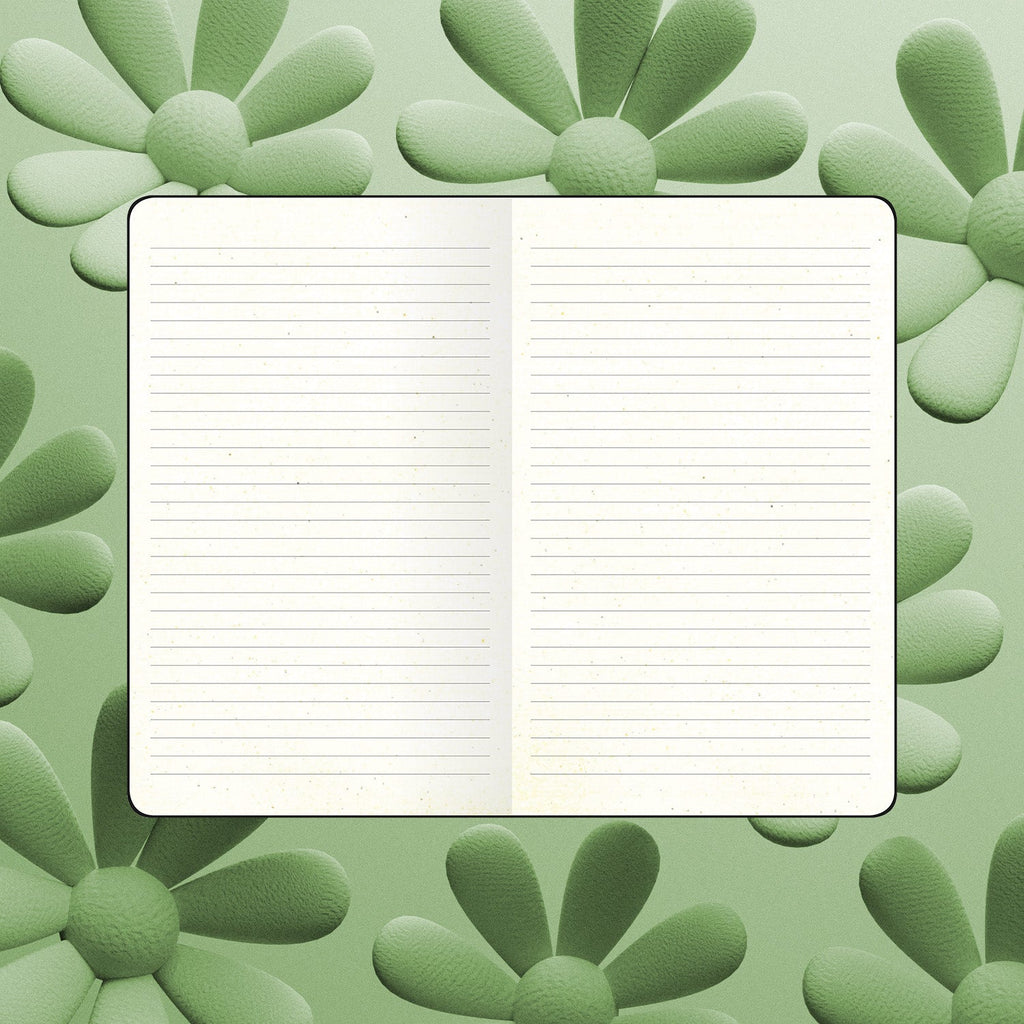 Flexbook | Ruled | Medium A5 Size Notebook | Kiwi | Ecosmiles Eco Series