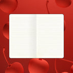 Flexbook | Ruled | Medium A5 Size Notebook | Cherry | Ecosmiles Eco Series