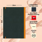 Flexbook | Blank | Large A4 Size Sketchbook | Orange | Flex Global Sketchbook
