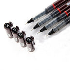 Rotring Tikky Graphic Pigment Liner – 0.1, 0.2, 0.3, & 0.5mm (Set of 4) with leads on a white background