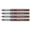 Rotring Tikky Graphic Fineliner Black – 0.2mm & 0.3mm (Set of 4) with different nib sizes on a white background
