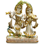 Radha Krishna Divine Marble Idol