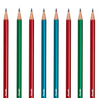 Rotring Woodcase HB Metallic Pencils – Pack of 4 (2 Blue, Red & Green)