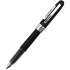 Platinum | Fountain Pen | Plaisir | Stainless Steel | Matt Black Barrel