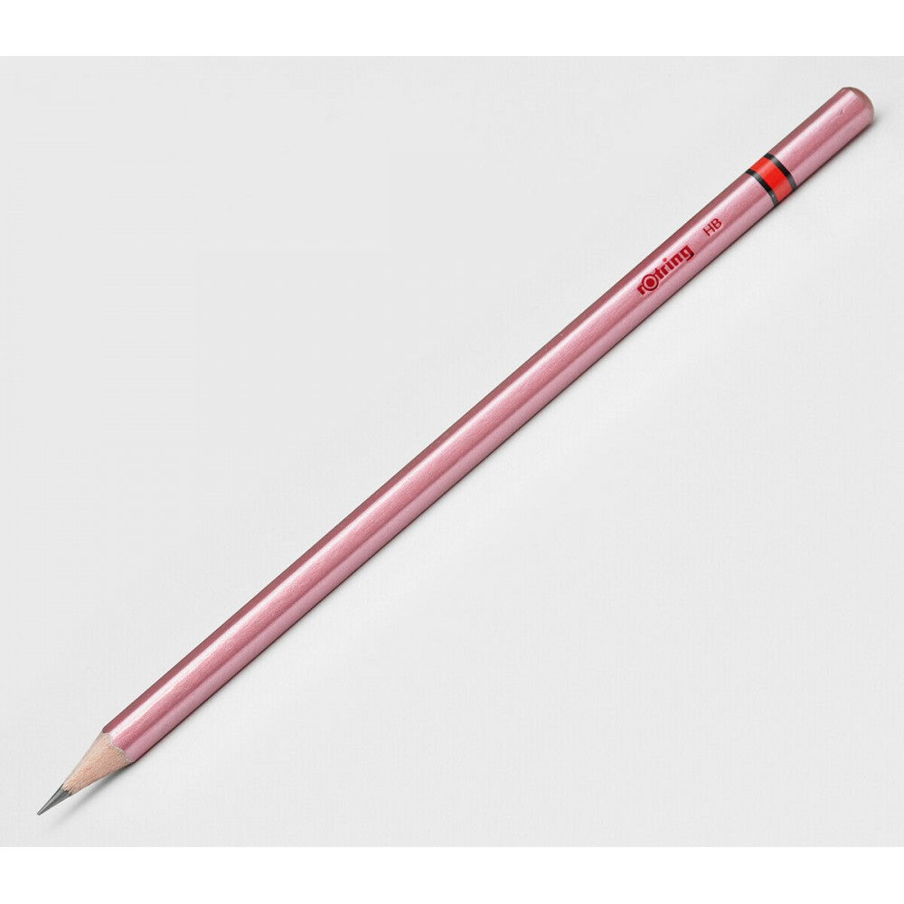 Rotring Woodcase HB pink  Metallic Pencil