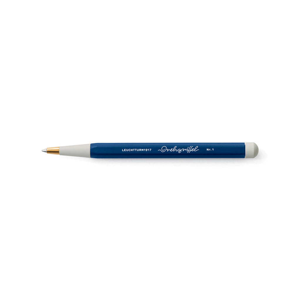 LEUCHTTURM1917 Gel Pen with Document Proof Black Ink | Drehgriffel No. 1 | Navy Blue| Twist Mechanism