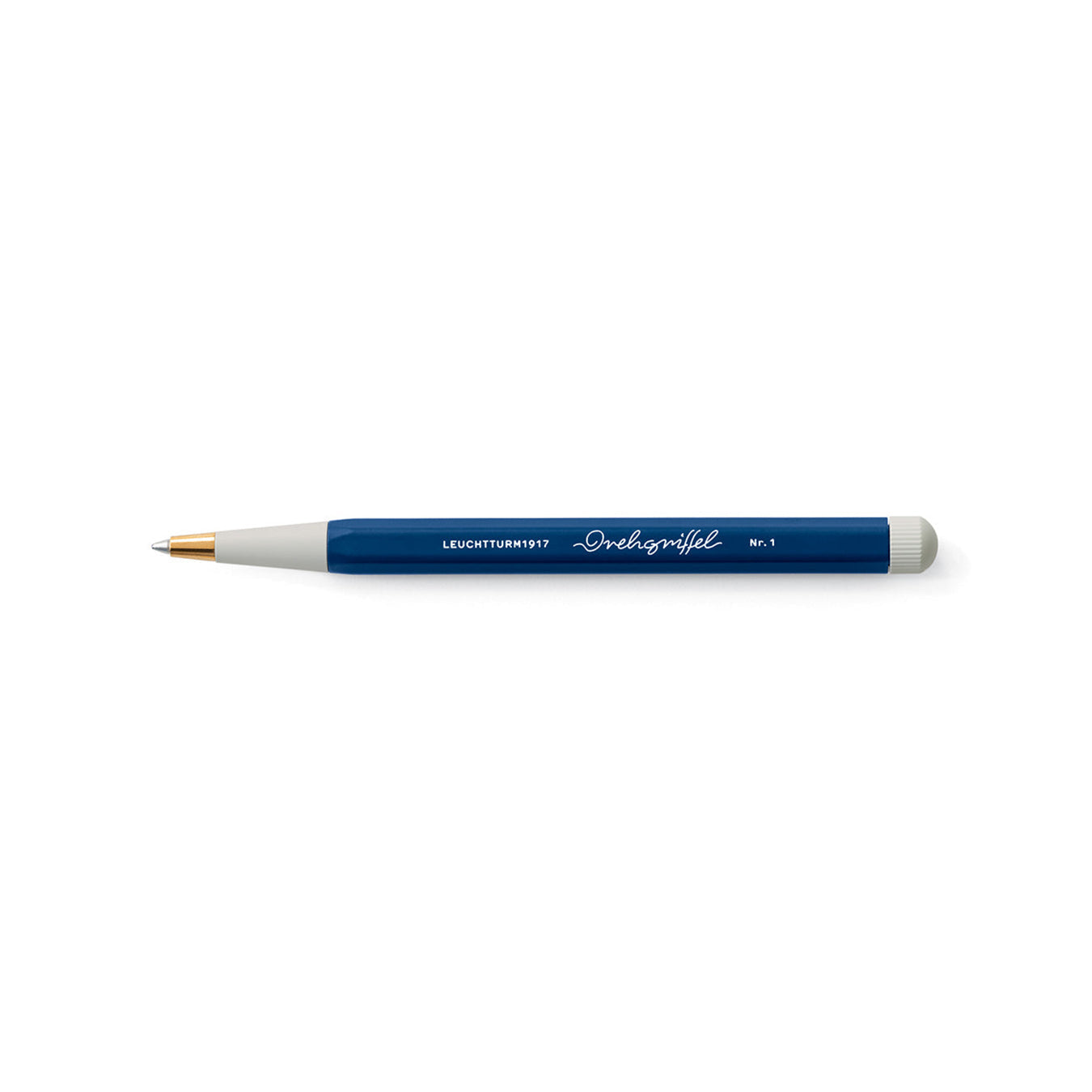 LEUCHTTURM1917 Gel Pen with Document Proof Black Ink | Drehgriffel No. 1 | Navy Blue| Twist Mechanism