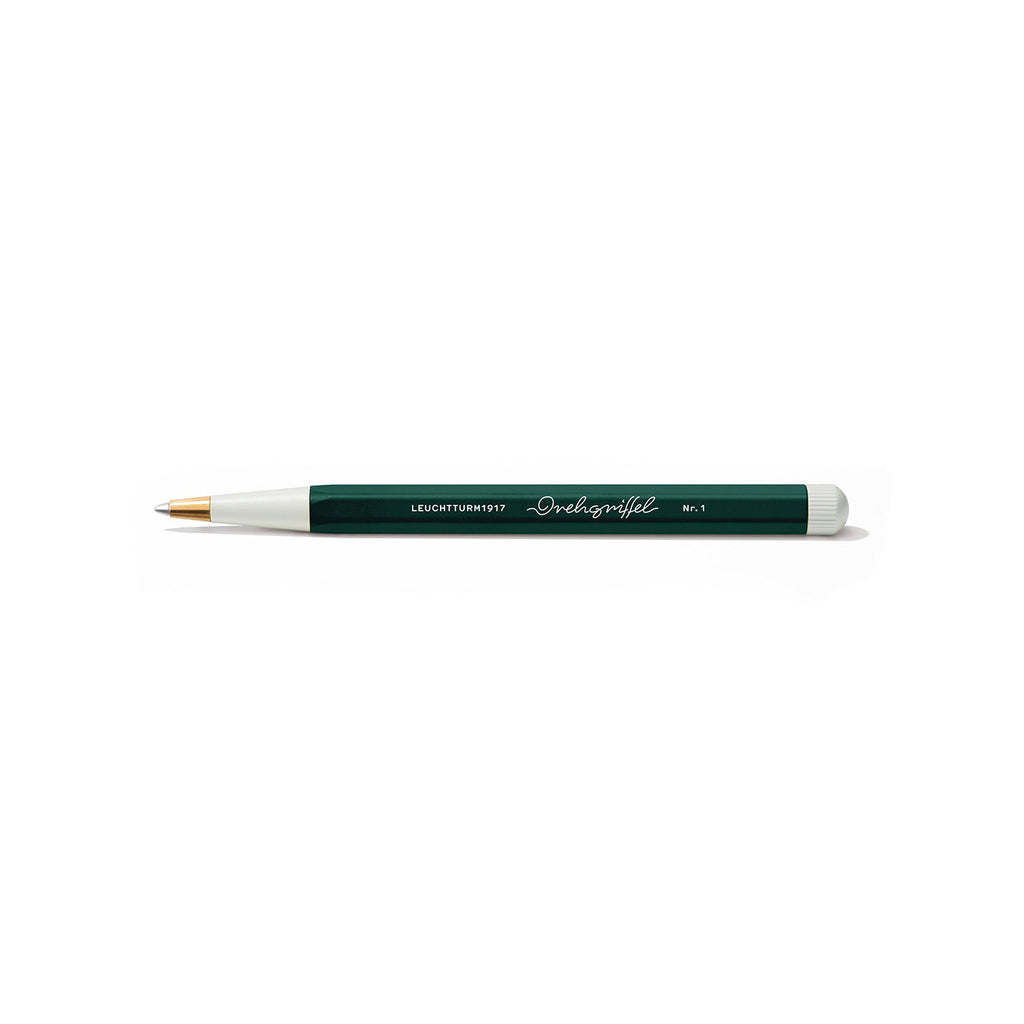 LEUCHTTURM1917 Ball Point Pen with Royal Blue Ink | Drehgriffel No. 1 | Forest Green | Twist Mechanism
