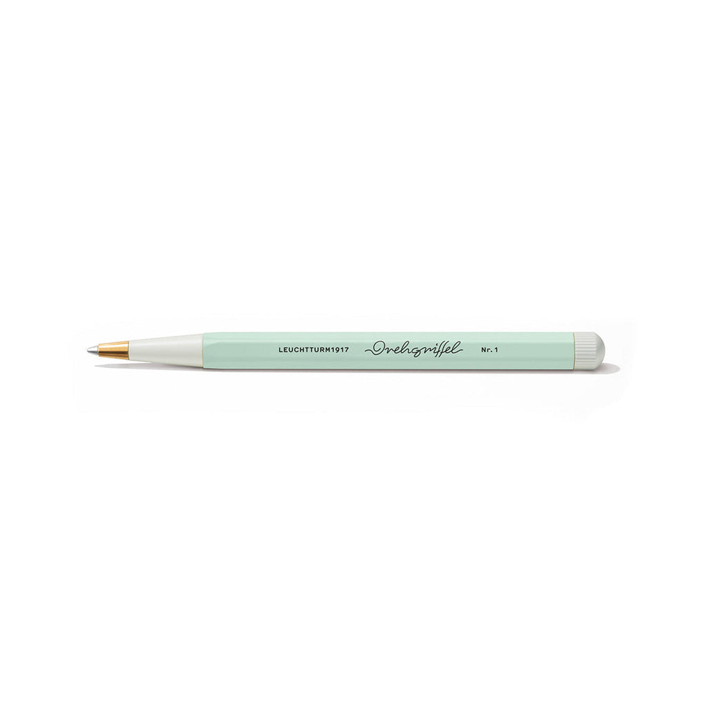 LEUCHTTURM1917 Gel Pen with Document Proof Black Ink | Drehgriffel No. 1 | Mint Green| Twist Mechanism