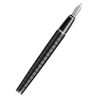 Scrikss Honour 38 Medium nib Fountain Pen in Matte Black on white background