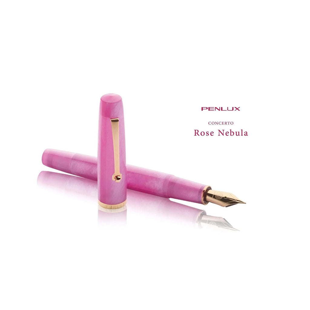 Penlux | Fountain Pen | Concerto | Rose Nebula | Rose Gold Trim