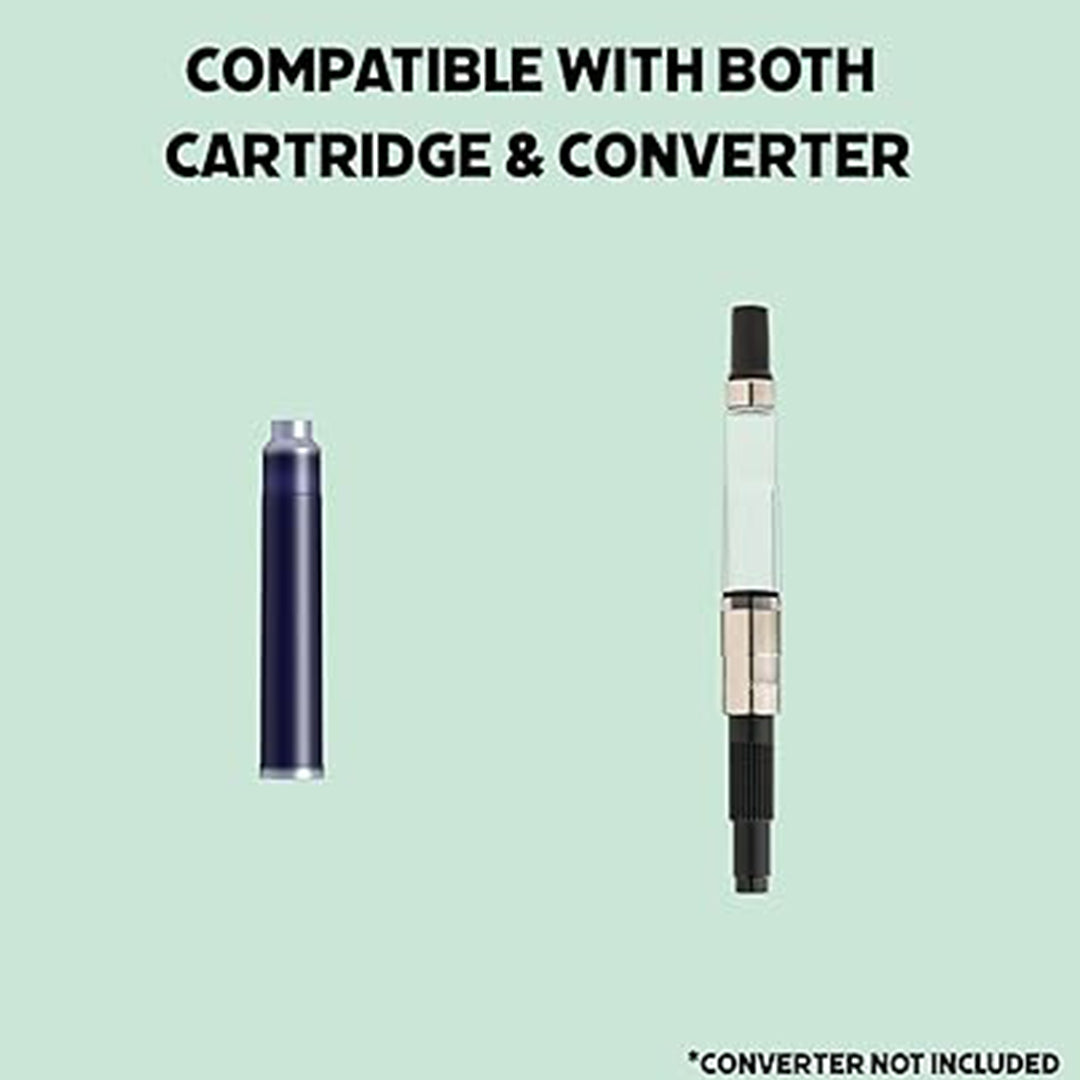 Scrikss Primeo Medium Nib Fountain Pen with 3 Cartridges - Mint