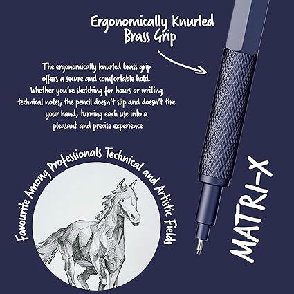 Scrikss Matri-X 0.7mm Mechanical Pencil - Dark Blue
