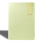 Zequenz A5 Size Olive Green Slim Notebook Blank Acid Free Paper 200 Pages 80GSM 360 Degree Flexibility 100% Handmade Fountain Pen Friendly Color Series Bookmark Included