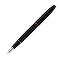 Scrikss Noble 35 Medium Nib Fountain Pen in Matte Black on a white background