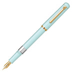 Scrikss 419 Medium Nib Fountain Pen in Mint GT on white background
