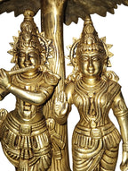 Brass Radha Krishna Tree