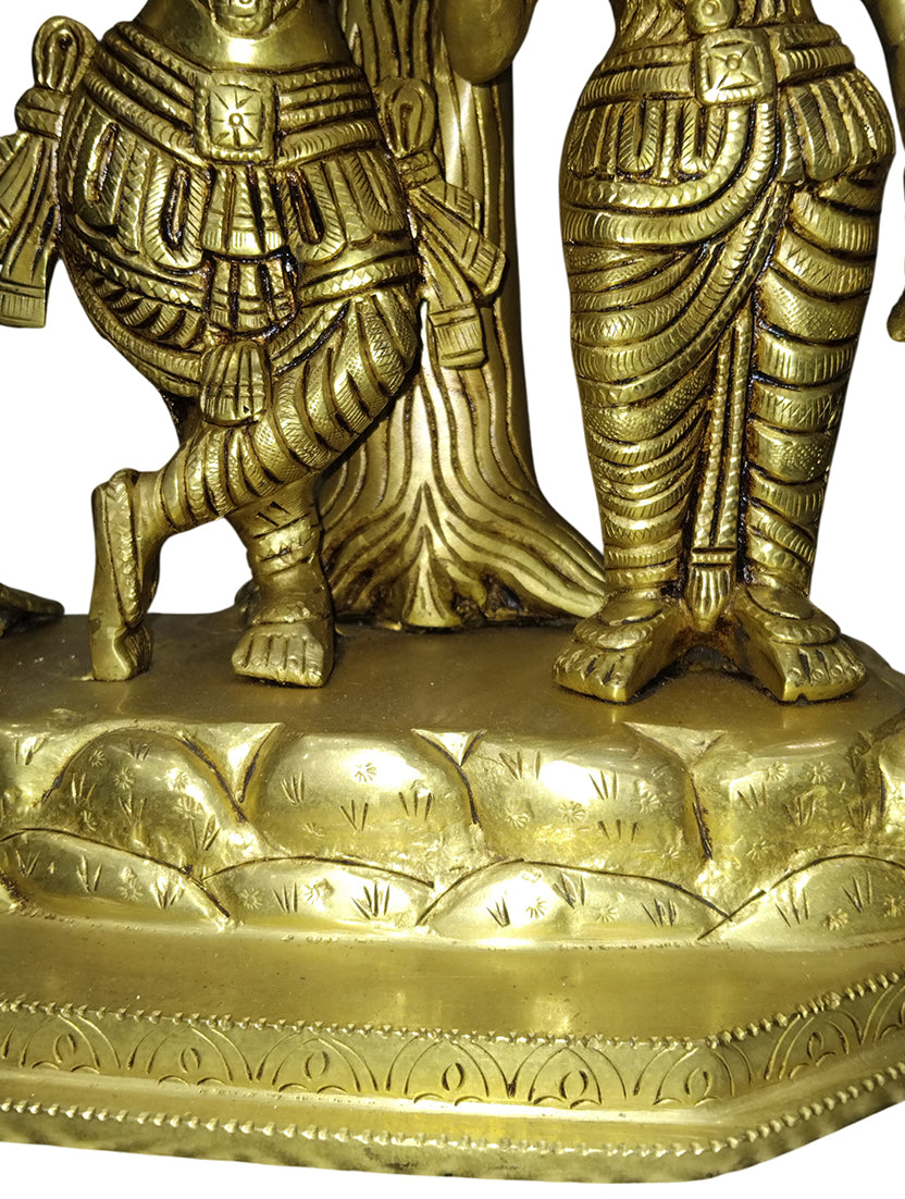 Brass Radha Krishna Tree