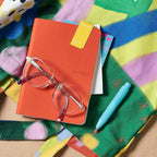 Zequenz A5 & A6- Coral Pink Notebook Set Ruled Acid Free Paper 200 Pages Each 80GSM 360 Degree Flexibility 100% Handmade Fountain Pen Friendly Color Series Pack of 2 Notebooks