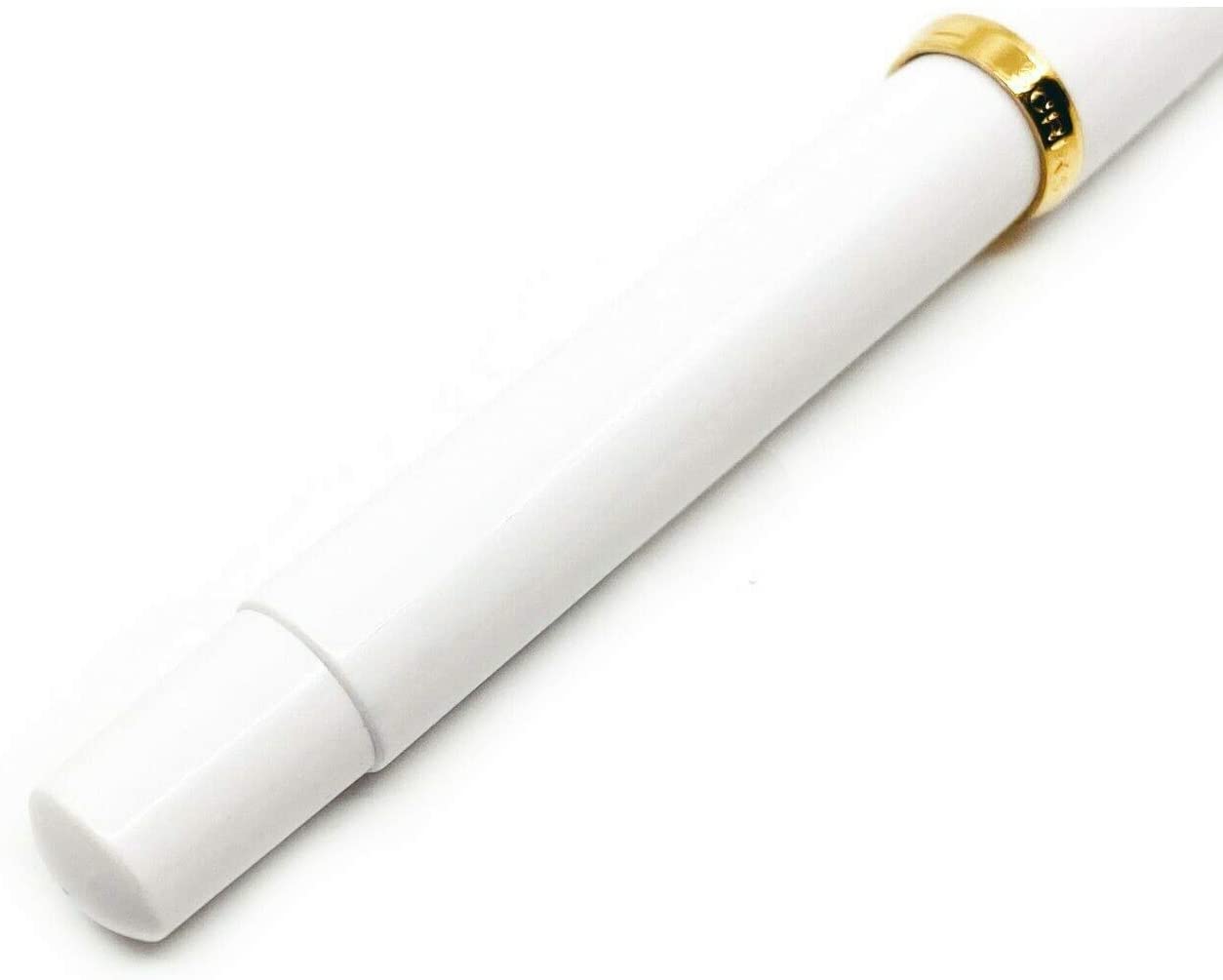 Scrikss 419 Medium Nib Fountain Pen - White GT