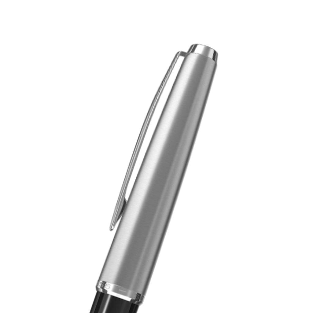 Scrikss Metropolis 78 Medium Nib Fountain Pen silver cap on a white background