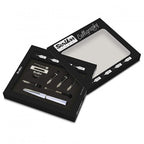 Scrikss | Calligraphy | Pen Set | White Acrylic Carbon Fiber | Medium, 1.1mm, 1.5mm, 2.3mm Nib - penpencilink