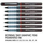 Rotring Tikky Graphic Fineliner with all sizes