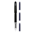 Scrikss Primeo Medium Nib Fountain Pen with 3 Cartridges - Black