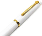 Scrikss 419 Medium Nib Fountain Pen - White GT