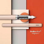 Scrikss Primeo Medium Nib Fountain Pen with 3 Cartridges - Latte