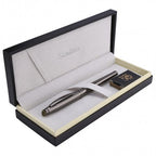 Scrikss Oscar 39 Medium nib Titanium TT Fountain Pen in a gift box
