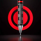 Rotring | Tikky | Mechanical Pencil, Ballpoint, Eraser & Lead Refills Set | HB Lead, 0.5 mm Pencil | Medium Point Pen | Black Barrel | Lightweight with Rubberised Grip