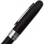 Platinum | Fountain Pen | Plaisir | Stainless Steel | Matt Black Barrel
