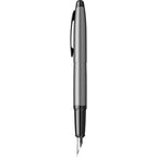 Scrikss Knight 88 Medium Nib Fountain Pen in Matte Grey on white background
