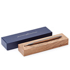 Pininfarina | Cambiano | Matt Black | Classic | Ballpoint Pen | Solid Wood Desk Stand