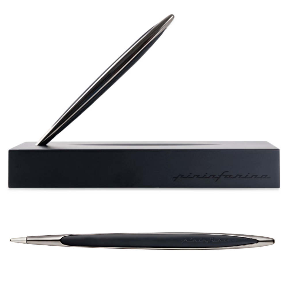 Pininfarina | Cambiano Black Edition | Ethergraf Tip | Solid Wood Base