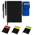 Pininfarina Grafeex Writing Pencil & Ballpoint Set with Stone Paper Notebook – Blue