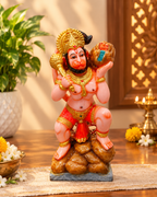 Colorful Fiber Hanuman Statue – Lord Hanuman Idol with Gada